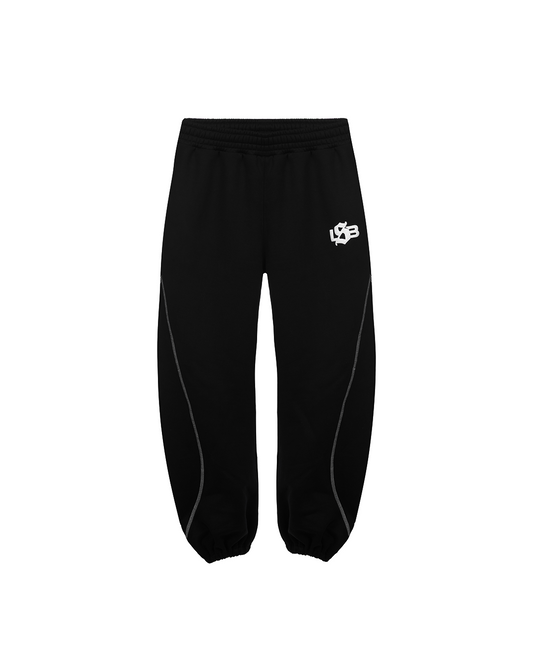 LSB BLACK CUFFED JOGGERS